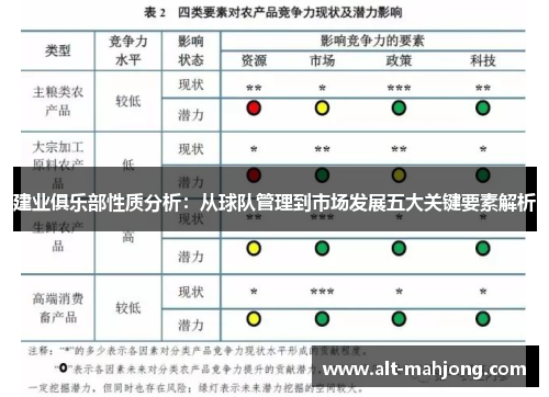 建业俱乐部性质分析：从球队管理到市场发展五大关键要素解析